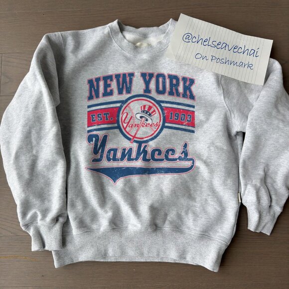 New York Yankees Baseball Sweatshirt Retro 90s MLB New York Yankees Shirt Tee - Picture 1 of 2